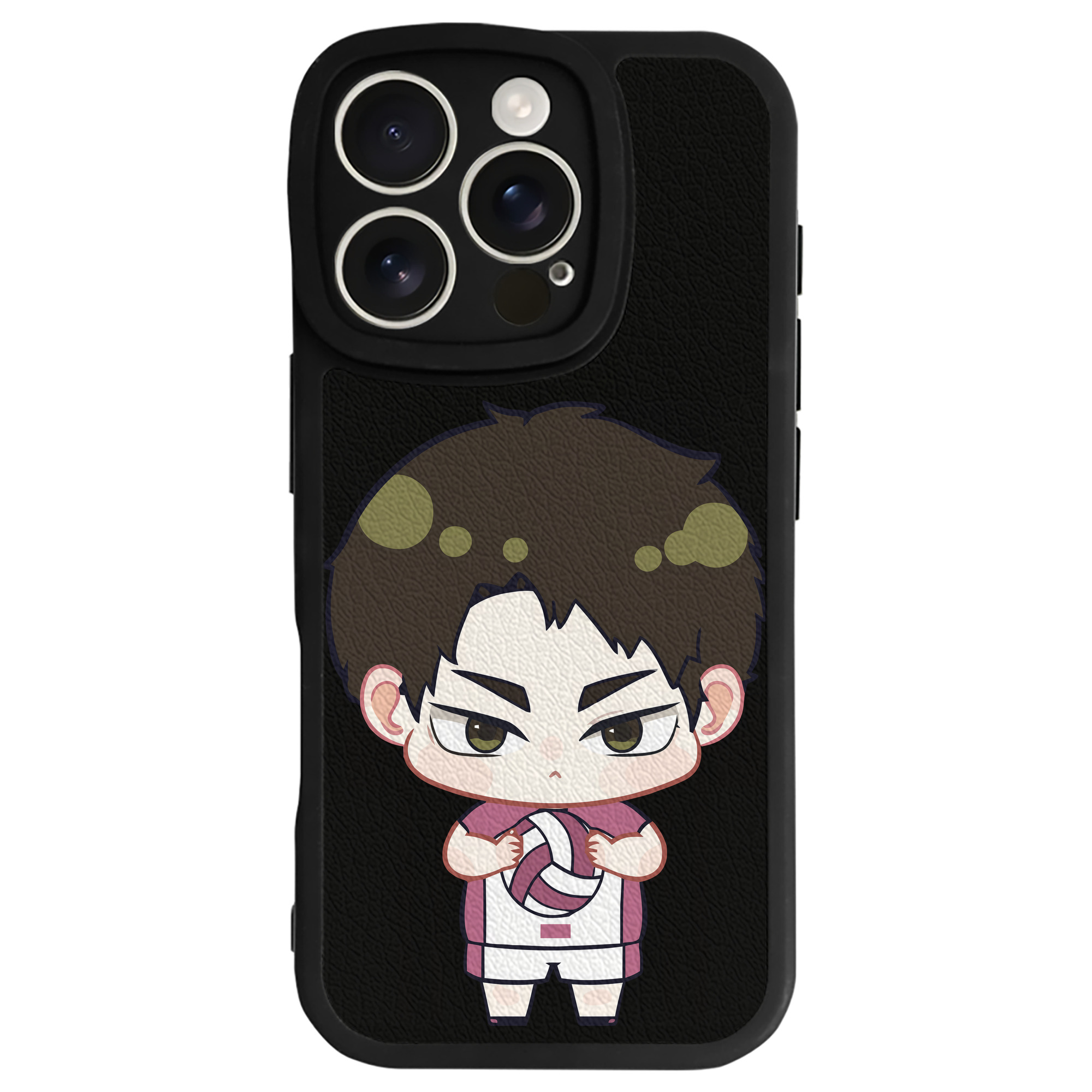 （画像用） ハイキュー!! Haikyu!! 【iPhone 16シリーズ対応】シリコンスマホケース（レザー調） 材質：シリコン